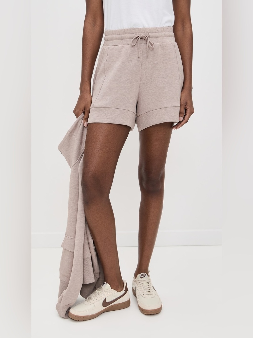 Varley Atrium High Rise Shorts Taupe XS